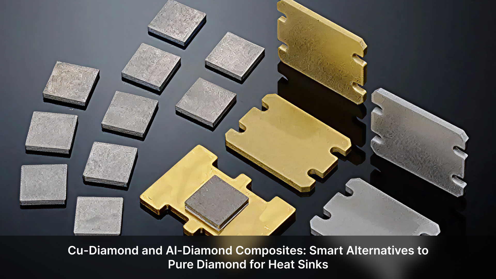 Cu-Diamond and Al-Diamond Composites: Smart Alternatives to Pure Diamond for Heat Sinks